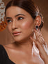 Silver Plated Blue Zircon Minimal Luxe Studs Earrings