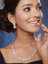 Gold Plated Kundan Polki Geometric Necklace Jewellery Set