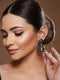 Black Designer Handpainted Jhumka Earrings