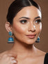 Blue Enamelled Handcrafted Jhumka Earrings