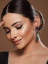 Yellow stone studded Drop Earrings