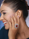 Silver Plated Red CZ Studded Designer Adjustable Cocktail Finger Ring