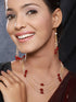 Gold Plated Red Pearl Maala Necklace Jewellery Set