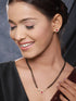 Gold Toned Ruby Red AD Minimal Mangalsutra Jewellery Set
