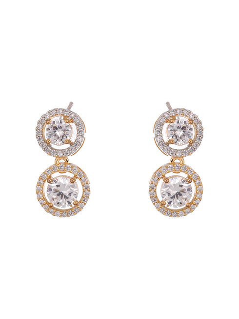 Gold-Plated-Zircon-Studded-Black-Bead-Mangalsutra-Chain-Minimal-solitaire-Jewellery-Set