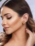 Yellow Zircon Floral Minimal Studds Earrings