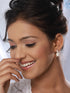 Gold Toned AD & Pearl Studded Minimal Drop Earrings