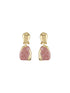 Anti-Tarnish Gold Plated Pink Enamelled Minimal Luxe Jewellery Set