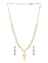 Gold Plated Zircon Studded Geometric Minimal Delicate Jewellery Set