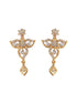 Gold Plated AD Studded Floral Pendant Minimal Jewellery Set