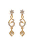 Gold Plated Zircon Studded Geometric Minimal Delicate Jewellery Set