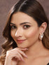 Gold Toned Kundan & CZ Studded Studds Earrings