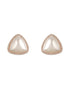 Gold Toned Freshwater Pearl Minimal Triangular Studds earringsEarring