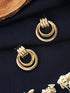 Anti-Tarnish 18k Gold Plated Concentric Hoop Earrings