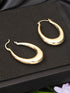 Anti-Tarnish Gold Plated U -Shaped Chunky Hoop Earrings