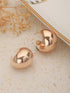 Anti-Tarnish Rose Gold Plated Dome Shaped Statement Studds Earrings