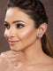 Pink Zircon Floral Minimal Studds Earrings