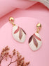 Anti-Tarnish 18k Gold Plated Dual Tone Knot Dangler Earrings
