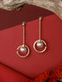 Anti-Tarnish Gold & Rose Gold Plated Chain Dangling Minimalist Earrings