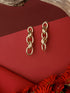 Anti-Tarnish Gold Plated Link Luxe Drop Earrings