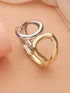 Anti-Tarnish 18k Dual Toned Quirky Kada Cuff Bracelet