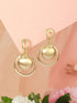 Anti-Tarnish Gold Plated Concentric balls Minimal Drop earrings