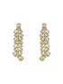 Silver Toned Yellow AD Studded Minimal Designer Jewellery Set