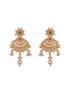 Gold Plated Fusion Stone Studded Filigree Long Maala Bridal Jewellery Set
