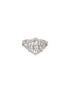 Silver Plated AD Studded Floral Delicate Engagement Finger BandRing