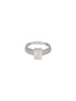 Silver Plated AD Studded Solitaire Delicate Engagement Finger Band Ring