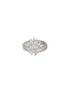 Silver Plated AD Studded Crown Shaped Designer Engagement Finger Ring