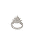 Silver Plated AD Studded Crown Shaped Designer Engagement Finger Ring