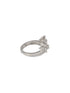 Silver Plated AD Studded Crown Shaped Designer Engagement Finger Ring