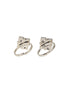 Silver Plated Multi Stone square Toe Ring