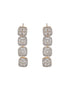 Gold Polished White CZ Studded contemporary Jewellery set