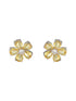 Yellow Zircon Floral Minimal Studds Earrings