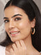 Anti-Tarnish Gold Plated U -Shaped Chunky Hoop Earrings