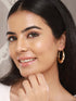 Anti-Tarnish Gold Plated U -Shaped Chunky Hoop Earrings