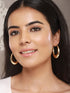 Anti-Tarnish Gold Plated U -Shaped Chunky Hoop Earrings