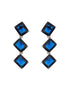 Silver Plated Blue CZ studded Minimal Jewellery Set