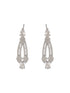 Silver Toned Zircon Studded Leaf Shaped Delicate Designer Necklace jewellerySet