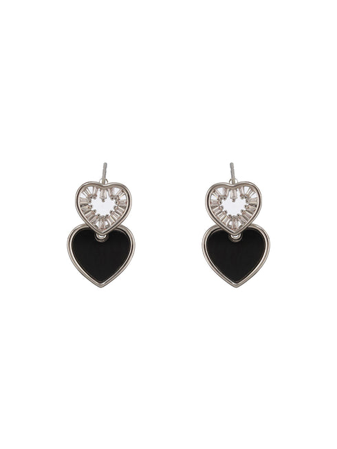 Anti-Tarnish Silver Plated Heart shaped Studds Minimal Earrings