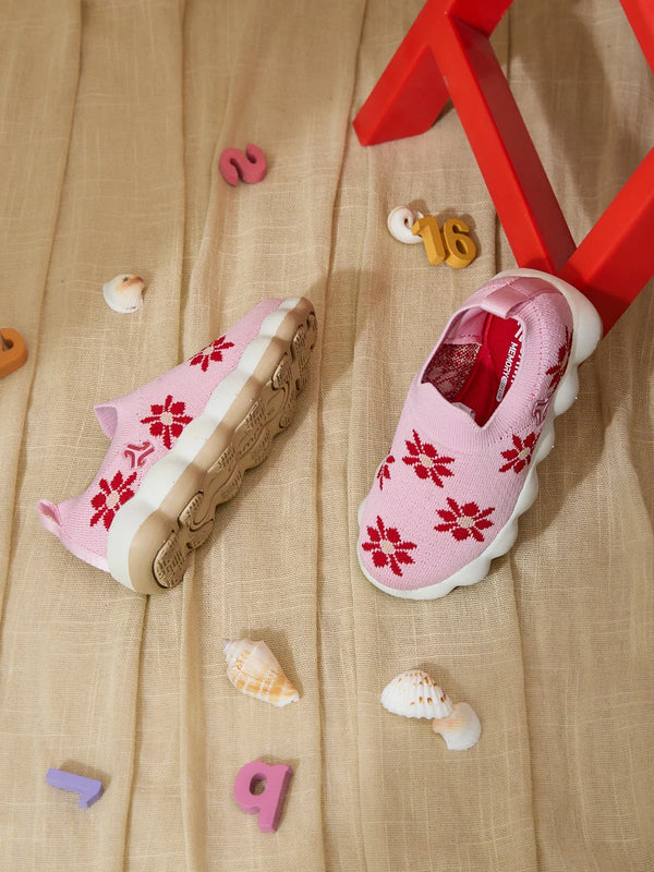 VELTO K Pink Kids Walking Shoes