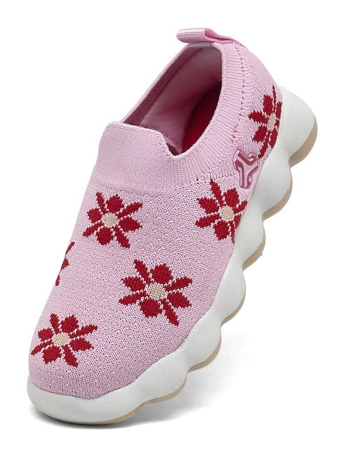 VELTO K Pink Kids Walking Shoes