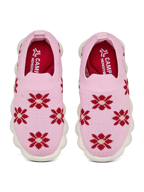 VELTO K Pink Kids Walking Shoes