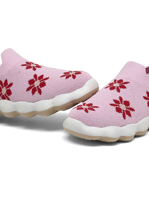 VELTO K Pink Kids Walking Shoes