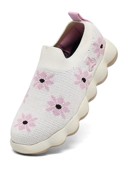 VELTO K White Kids Walking Shoes