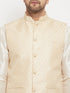 Men's Cream Silk Blend Jacket