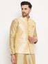 Men's Gold Zari Weaved Jacket