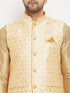Men's Gold Zari Weaved Jacket